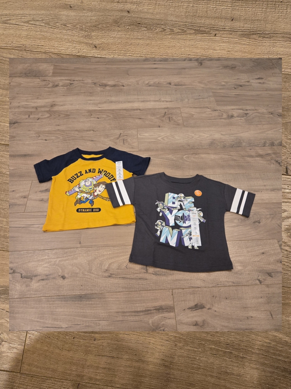 NWT Disney Toy Story Buzz & Woody Shirt 2pc Set 12M
